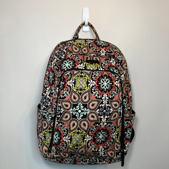 Vera Bradley Sierra Floral Print Campus Backpack Laptop Case - Picture 1 of 10
